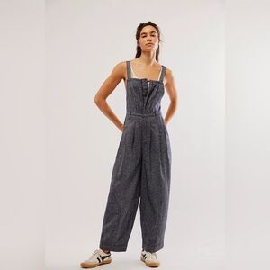 Free People Blue Jumpsuit